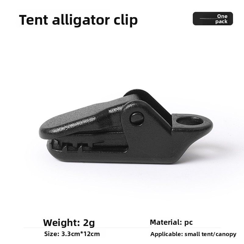 Outdoor Tent Mini Alligator Press-Type Non-Slip Canopy Pull Point Hook Windproof Rope Fixed Clip_viptrois.com