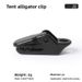 Outdoor Tent Mini Alligator Press-Type Non-Slip Canopy Pull Point Hook Windproof Rope Fixed Clip_viptrois.com