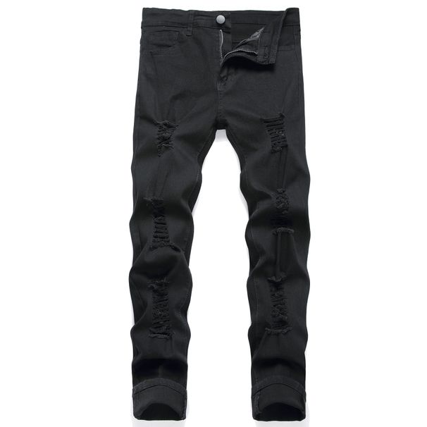 Men's Stretch Skinny Jeans Comfortable Slim Fit Denim Pants For Casual Wear Light Blue Wash_viptrois.com