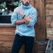 Loom 2023 Foreign Trade Cross-Border Autumn Winter Diamond Twist Thick New Yarn Knitted Sweater European American Style Men's_viptrois.com