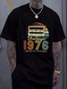 46th Birthday S T Shirt Vintage 1976 For Unisex Versatile Casual Comfortable Soft Streetwear Stylish Fashion Homme Breathable Designer Clothes_viptrois.com