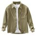 New Striped Long Sleeved Shirt, Fashionable And Versatile, Artistic And Casual Loose Top, Men's Clothing_viptrois.com