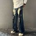 Neo-Parisian Splatter Jeans – Premium Relaxed Straight-Leg Denim With Artistic Ink Wash (M-3XL, Non-Stretch Cotton)_viptrois.com