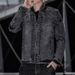 Men's Clothing New Men's Jacket Autumn and Winter Korean Style Trendy Cotton Slim Men's Retro Denim Jacket Clothes_viptrois.com