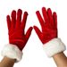 Christmas sock Short canary and white wool gloves Christmas gala ceremonial performance gloves Winter gloves_viptrois.com