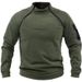 K Stand Up Collar Hoodie For Warmth, Loose Fit, Solid Color, Outdoor Warmth, Breathability, Tactical Men's Clothing_viptrois.com