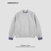 Designer Brand/Men's And Women's Same/Heavy 400g Shirt Cuffs Crew Neck Splicing Sweater_viptrois.com