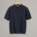 Men's Clothing Men's High Quality Striped Collar Knit T-Shirt Breathable Shirt Casual Versatile Short Sleeve Summer Top_viptrois.com