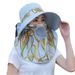 Summer New Women's Sun Sunshade And Face Shield, Integrated With Shawl, Tea Picking Hat, Outdoor Farm Busy Mask Hat_viptrois.com