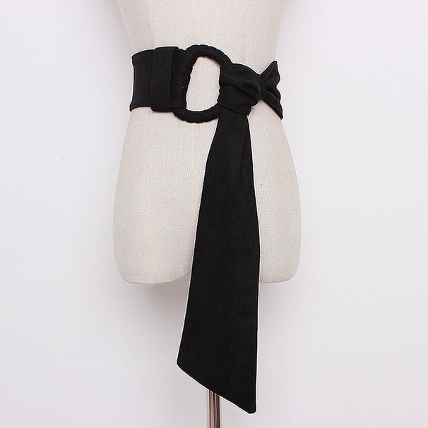 2022 New Colorful Velvet Retro Versatile Belt Women’s Wide Girdle Decorative Dress Shirt Skirt_viptrois.com