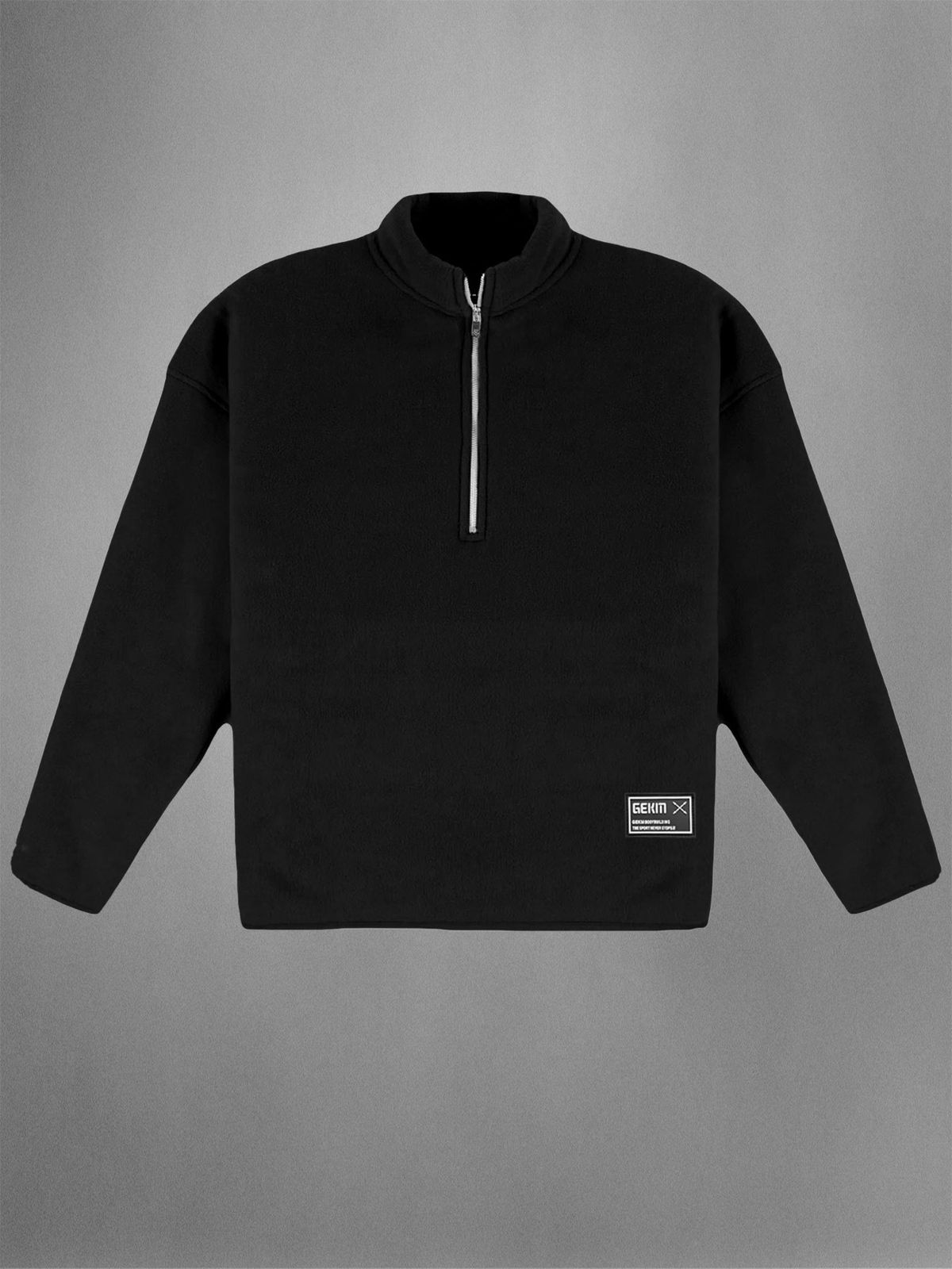 Men's Half-Zip Fleece Pullover Hoodie - Winter Stand Collar Loose Fit Retro Sportswear Long Sleeve Sweatshirt_viptrois.com