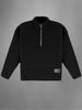 Semi-zipper Fleece Stand-up Neck Sweater Men's Autumn And Winter Loose Trendy Brand Sports And Leisure Long-sleeved Sweater_viptrois.com