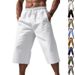 Men's Breathable 7-Inch Lounge Shorts – Lightweight Polyester Casual Pants With Elastic Waist – Hip-Hop Style For Summer_viptrois.com