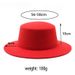 British style flat top hat autumn and winter parent child large brim gentleman hat men's fashion woolen hat_viptrois.com