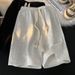 Men's Clothing Pure Cotton Sports Shorts Trend Loose Five Point Pants Solid Color Versatile Drawstring Casual Sweatpants_viptrois.com