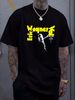 Eric Wagner Trouble T-shirt VTG Balck Short Sleeve All Sizes YY853 Homme Top For Everyday Wear Graphic Breathable Versatile Fashion Stylish_viptrois.com