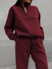 Men's Clothing All Match Casual Fashion Thickened Long Sleeved Sweatshirt Trousers Two Piece Suit_viptrois.com