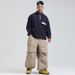 Unisex Waterproof Snow Pants For Skiing & Outdoor Activities – Windproof, Breathable, Wide Leg Design – Black, Beige, Gray, Khaki, Army Green_viptrois.com