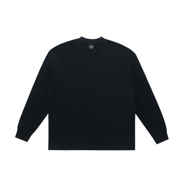 American High-Weight Base Shirt 320g Raglan Color-Block Long Sleeve T-Shirt For Men And Women Street Style_viptrois.com
