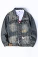 Spring New Men's Korean Style Slim Fit Denim Jacket Trendy Retro Casual JK534_viptrois.com