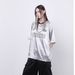 Summer America Style Silver Letter Prit T-Shirt Desig Sese Loose Casual Sports Jersey Top_viptrois.com