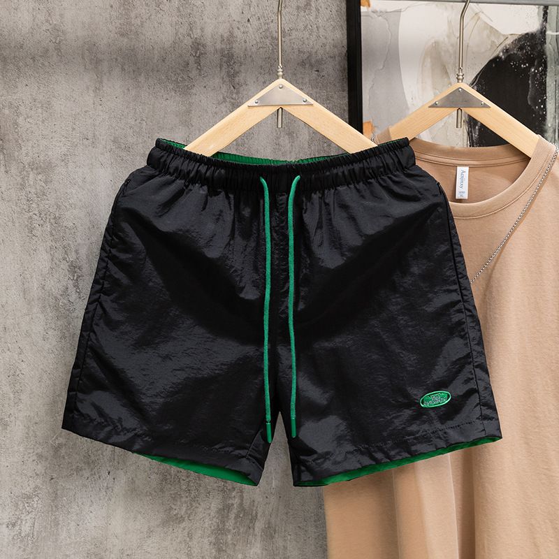 Unisex Quick-Dry Color Block Sport Shorts - Breathable 3/4 Length Athletic Running Shorts For Men And Women_viptrois.com
