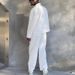 Men's Clothing Fashion Jacket Casual Pants Two Piece Set Repair Trend Solid Color Men's Fashion Suit_viptrois.com