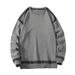 2026 Fashion Pullovers Outerwear Men Round Collar Striped Long Sleeve Casual Loose Sweatshirts_viptrois.com