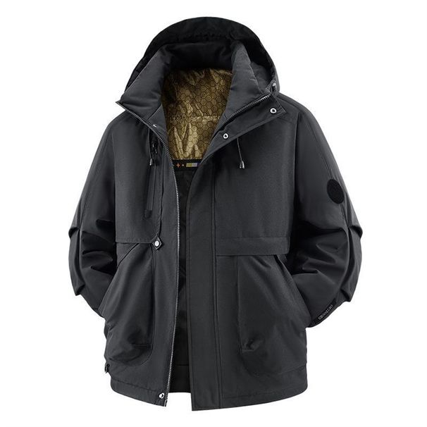 Fashion Wintercoat Women/Men Polyester Strap Shoulder Sleeve Windproof Waterproof Thicken Graphene Provides Thermal Insulation Cotton-Padded Jacket_viptrois.com