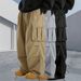 Summer Men's Casual Cargo Pants High Street Style Loose Fit Versatile Straight Leg Multi Pocket_viptrois.com
