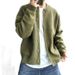 Oversized Knit Cardigan – Unisex Winter Pullover With Stretch Fit (Black/Beige/Green, S-2XL)_viptrois.com