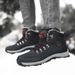 Winter Large Size Fleece-Lined Thickened Warm Snow Martin Outdoor Men's High-Top Northeast Big Cotton Boots_viptrois.com
