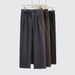 Men's High-Street Straight-Leg Trousers – Polyester Wide-Fit Pants For Casual & Smart Looks (100% Polyester, Non-Stretch)_viptrois.com