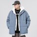 Hong Kong Style Teen Trendy Gender Style Men's Casual Thickened Warm Hooded Men's Cotton-padded Jacket_viptrois.com