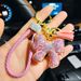 Celebrity Diamond Bow Keychain High End Cute Car Keychain Female Bag Pendant Small Gift_viptrois.com