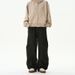 Deconstructed Cargo Pants – Unisex Relaxed Fit Patchwork Workwear Trousers With Straight Leg & Retro Styling_viptrois.com