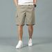 Men's Cargo Shorts Summer Casual Loose Fit Straight Leg Outdoor Multi-Pocket Elastic Waist Shorts_viptrois.com