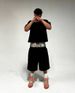 Men's Clothing High Street Fashion Brand Double Waist Cropped Shorts Men Loose Fashion Trendy Men Casual Shorts_viptrois.com