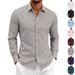 Men's Clothing Men's Silk Cotton Stretch Shirt Style Cool Wrinkle Free Long Sleeved Business Commuting Top For Formal & Casual_viptrois.com
