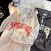 Men's Clothing Hip Hop Streetwear Hoodie For Men - Oversized Zip-Up Hooded Sweatshirt With Embroidery, V-Neck, Long Sleeve (Green, Beige, Dark Grey)_viptrois.com
