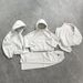 Men's Clothing Autumn And Winter Trendy Brands Pure Cotton Loose High Street Trend Personality Couple Hooded Sweatshirt Sweatpants_viptrois.com