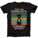 I Hate Morning People Coffee Black Cat Funny Gift Tee Black T Shirt Mens Womens Tees Top 290_viptrois.com