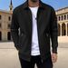 Men's Lightweight Zip-Up Jacket – Slim Fit Windbreaker With Zippered Pockets For Casual & Sports (S-XXXL)_viptrois.com
