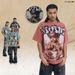 Washed Big Angel Child Print Street Style Loose Men's Short Sleeve T-Shirt 300g_viptrois.com