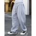 Men's Straight-Leg Cargo Pants - Casual Joggers With Drawstring Waist - Polyester Streetwear Trousers For Everyday Comfort (Black/Light Gray/Pink)_viptrois.com