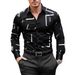 Men's Clothing Irregular Four Sided Stretch Printing Casual Long Sleeves Shirt_viptrois.com