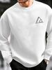 Men's Loose, Casual, Fashionable, Simple Letter Pattern Printed Round Neck Long Sleeved Sweatshirt For Autumn And Winter_viptrois.com