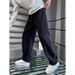 Men's Straight-Leg Sweatpants – Trendy Casual Joggers With Relaxed Fit For Spring & Fall (Paris Gray, Black, Fleece-Lined Options)_viptrois.com