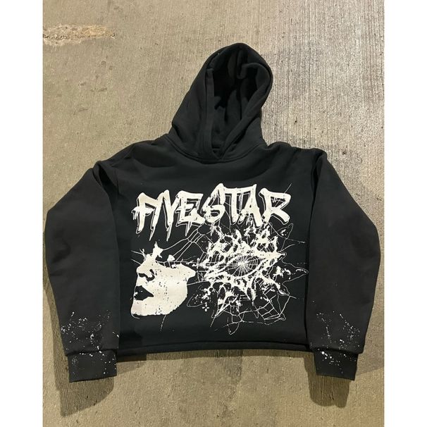 Men's Clothing European And American Sweatshirt Printed Pattern Long Sleeved Pullover Hoodie Retro Jacket Street Trend Y2k_viptrois.com