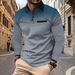 Men's Clothing Autumn Fast Sale Men's Long Sleeved Polo Shirt Printed Polka Dot Lapel Sports Top_viptrois.com